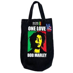 Zion Rootswear Bob Marley One Love Music Black Carry Bag 11 Bob Marley Patches